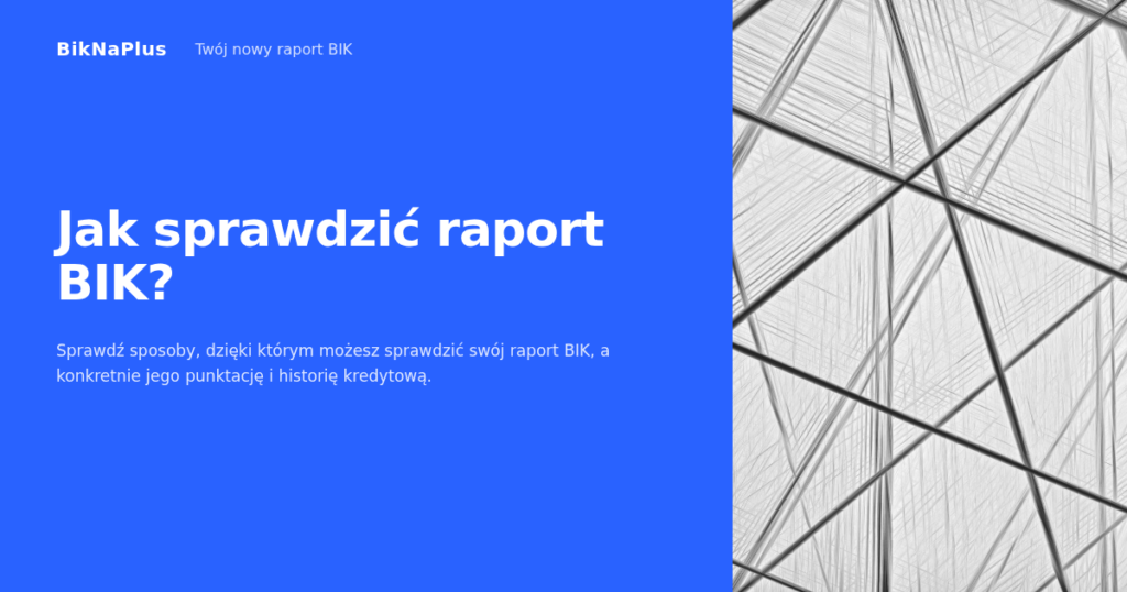 Jak sprawdzić raport BIK